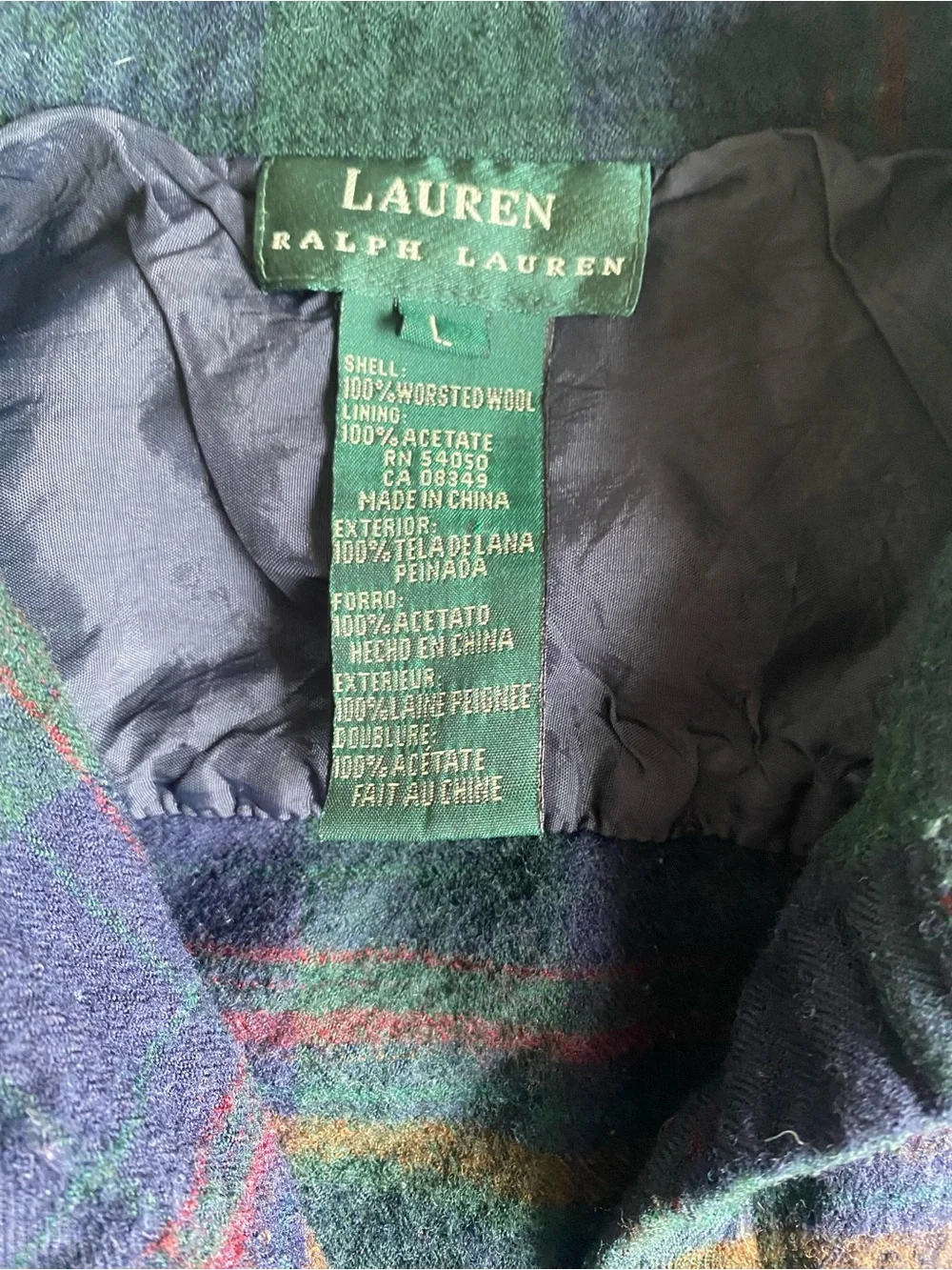Ralph Lauren cozy plaid